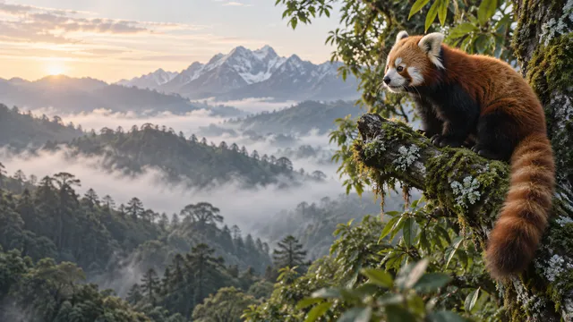 4K wallpaper of A classic 16:9 widescreen desktop wallpaper featuring photoreal wildlife.