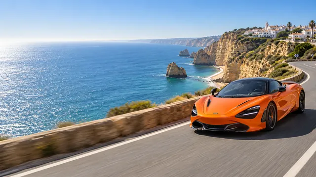4K wallpaper of 16:9 widescreen desktop wallpaper, photorealistic automotive photography.