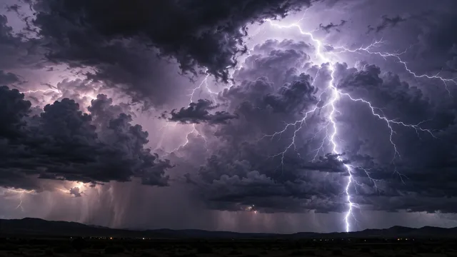 4K 16:9 widescreen desktop wallpaper, full-bleed photoreal photograph of rumbling storm clouds.
