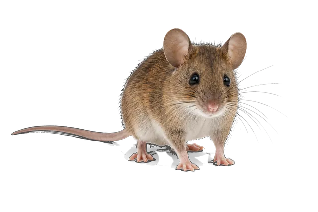 4K transparent cutout of product photography of a single house mouse with detailed brown fur and delicate whiskers, isolated object, entire animal visible, centered in frame, standing naturally, pure whit…