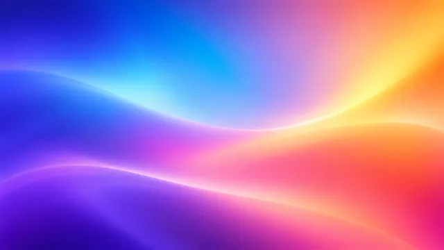 4K 16:9 widescreen background, desktop wallpaper or UI backdrop featuring a smooth full-bleed gradient color transition, luminous soft blend, vibrant and seamless color flow, elegant…