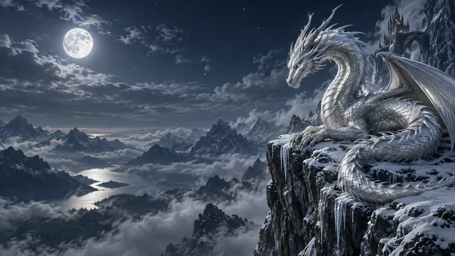 4K A breathtaking photoreal fantasy landscape desktop wallpaper in 16:9 widescreen aspect ratio.