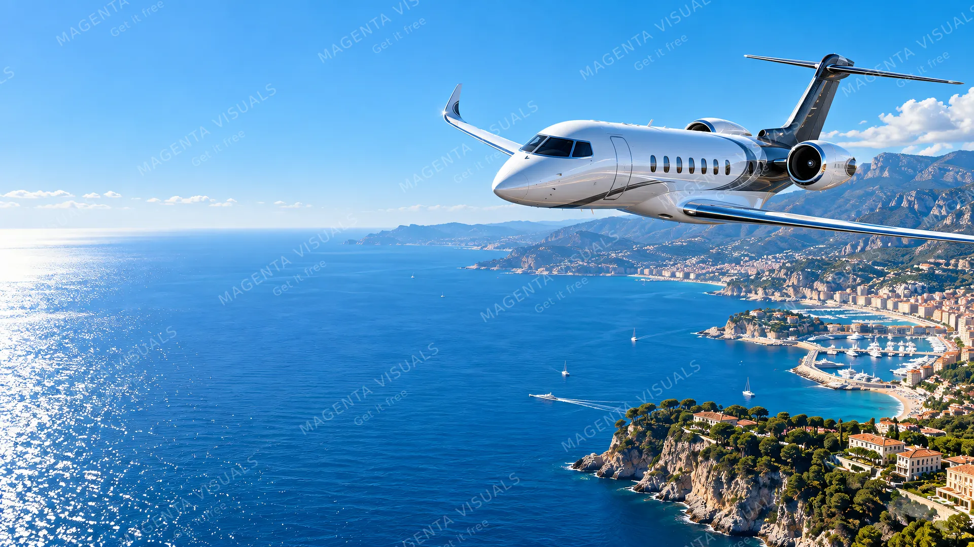 4K wallpaper of A breathtaking 16:9 widescreen desktop wallpaper featuring a high-altitude sprint over the French Riviera.